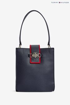 Tommy Hilfiger Blue Club Bucket Bag (U06117) | $231