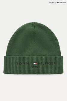Зеленая шапка-бини с логотипом Tommy Hilfiger (U06124) | €55
