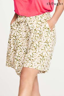 Thought Astras White Printed Paper Bag Shorts (U06512) | €31