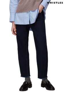 Whistles Blue Stretch Barrel Leg Jeans (U06670) | $163