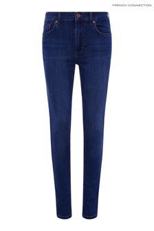 French Connection Blue Rebound Denim Skinny Indigo Jeans (U08228) | $124