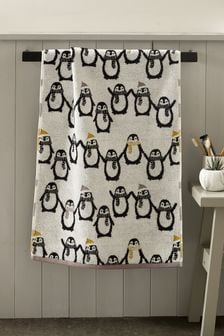 Monochrome Penguins Towel (U08269) | 13 € - 26 €