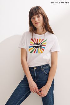 Chinti & Parker White Good Vibes T-Shirt (U08447) | 87 €