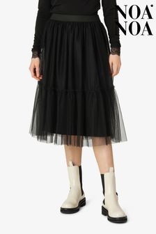 Noa Noa Womens Black Tulle Skirt (U08569) | ₪ 321
