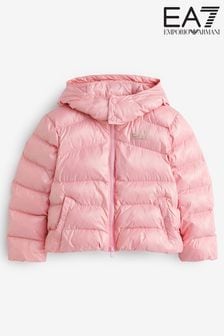 Emporio Armani EA7 Mädchen Wattierte Jacke, Pink (U08646) | 134 €