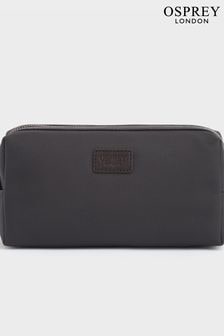 OSPREY LONDON The Small Grantham Waxed Canvas And Leather Washbag