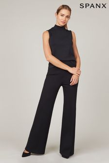 SPANX® Black The Perfect Pant Wide Leg Trousers