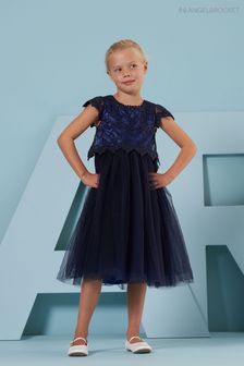 Angel & Rocket Navy Blue Lace Bodice Dress (U09118) | $97 - $104