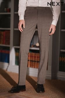 Brown Skinny Fit Check Suit: Trousers (U09281) | €30