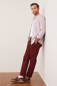 Dark Red Slim Stretch Chino Trousers (U09506) | 31 €