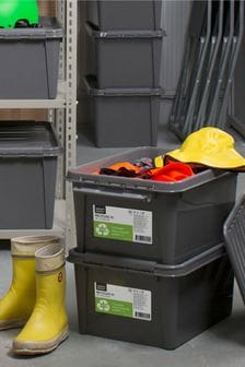 Orthex Set of 3 Grey SmartStore Recycled 32L Storage Boxes (U09595) | SGD 79