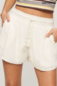 Superdry Cream Vintage Beach Shorts (U09875) | kr550
