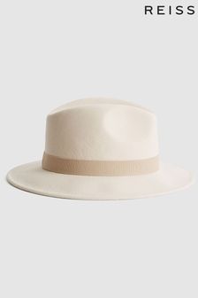 Reiss Ivory Ashbourne Wool Fedora Hat (U09888) | €93