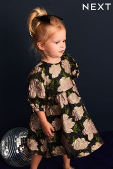 Жаккардовое платье цвета металлик (3 мес.-8 лет) (U09991) | €30 - €36