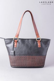 Черный - Кожаная сумка-тоут Lakeland Leather Waverton (U10064) | €144