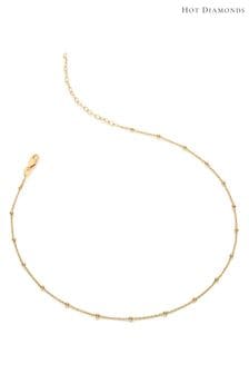 Hot Diamonds Gold Tone Embrace Beaded Cable 32-39cm Chain Necklace (U10152) | 38 €