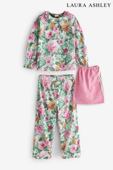 Laura Ashley Floral Woven Button Through Pyjamas (U10326) | €43 - €48