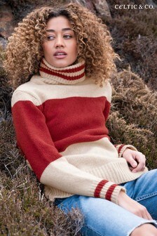 Celtic & Co. Red Alpine Easy Slouch Roll Neck Jumper (U10732) | 173 €