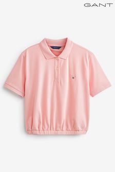 GANT Teen Girls Pink Cropped Polo Shirt (U11268) | €25