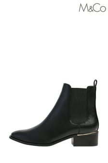 M&Co Black Heeled Ankle Boots (U11296) | $58