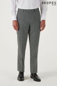 Skopes Barlow Grey Puppytooth Tailored Fit Suit Trousers (U11445) | 292 QAR