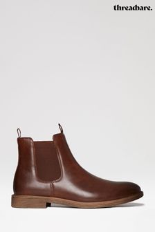 Braun - Threadbare Klassische Chelsea-Stiefel (U11455) | 69 €