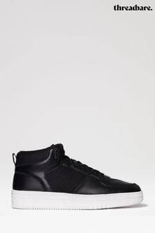 Threadbare Black Sport Panel High Top Trainers (U11456) | €66