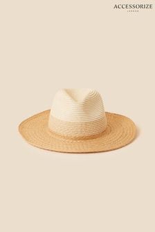 Бежевая плетеная шляпа Accessorize (U11919) | €31
