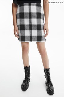 Calvin Klein Jeans Black Checked Skirt (U11921) | €49
