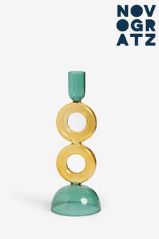 Novogratz Green/Yellow Donut Taper Candle Holder (U12104) | €18.50
