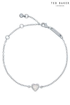 Ted Baker Silver Tone HANSAA: Crystal Heart Adjustable Bracelet (U12189) | AED179