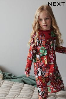 Piżama w bożonarodzeniowe wzory (3-16 lat) (U12237) | 56 zł - 77 zł