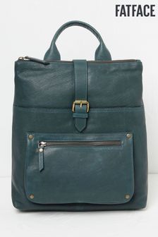 FatFace Green Ava Leather Backpack (U12269) | DKK834