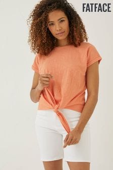 FatFace Orange Fran Tie Front Top (U12273) | €21.50