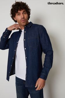 深藍色 - Threadbare 棉質長袖牛仔襯衫 (U12526) | NT$1,210