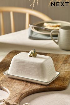 White Pear Butter Dish