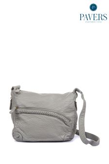 Pavers Grey Adjustable Strap Cross-Body Bag