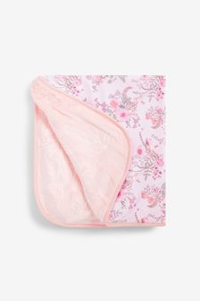 Pink Floral Baby Fleece Blanket (U13052) | 414 UAH
