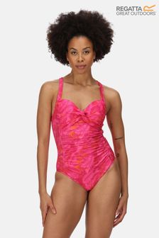 Regatta Pink Sakari Tummy Control Swimsuit (U13194) | $76