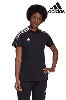 adidas Black Tiro 21 Womens Polo Shirt (U13561) | $45