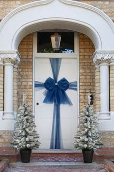 Navy Christmas Door Bow (U13683) | R403