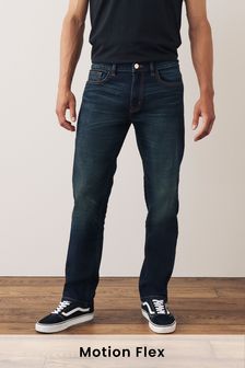 Green Straight Fit Motion Flex Stretch Jeans (U13691) | DKK331