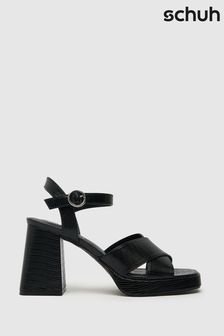 Noir - Chaussures à talons Schuh Sarah à lanières croisées (U13934) | €47