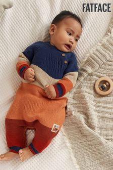FatFace Baby Crew Multi Colourblock Knitted Romper (U13965) | 38 € - 41 €