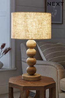 Natural Palmer Wood Table Lamp (U14128) | €119