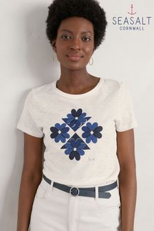 Seasalt Natural Printing Ink Organic Cotton T-Shirt (U14960) | 42 €