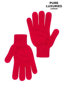 Chilli-Rot - Pure Luxuries London Windermere Handschuhe aus Kaschmir- und Merinowolle (U15221) | 43 €