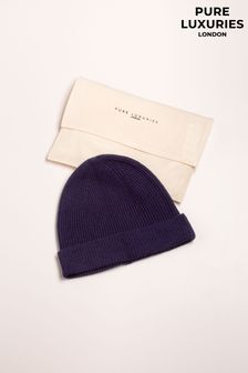 Pure Luxuries London Grizedale Cashmere & Merino Wool Beanie Hat (U15222) | 60 €