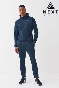 Marineblau meliert - Kapuzensweatshirt - Aktiv Tech Kapuzensweatshirt (U15446) | 43 €