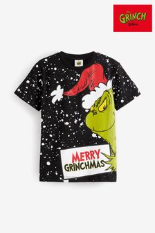 The Grinch Christmas Short Sleeve License T-Shirt (3-16yrs) (U15540) | €18 - €25